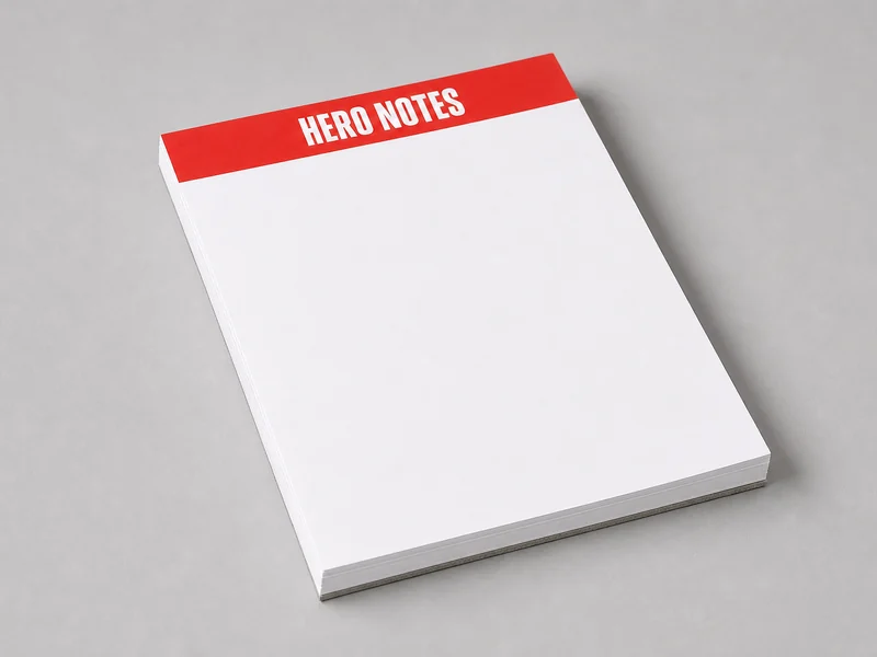 A4 Draft Pad (Plain) - 50 sheets Glue-top pad, supplied in bulk by Hero Notes, Lahore