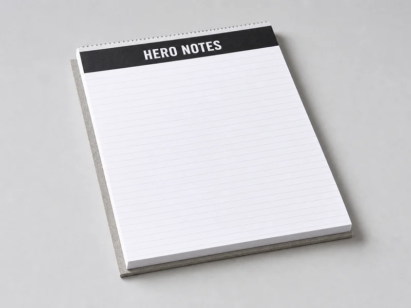 A4 Exam Pad - 40 sheets Glue-top with card backer, supplied in bulk by Hero Notes, Lahore