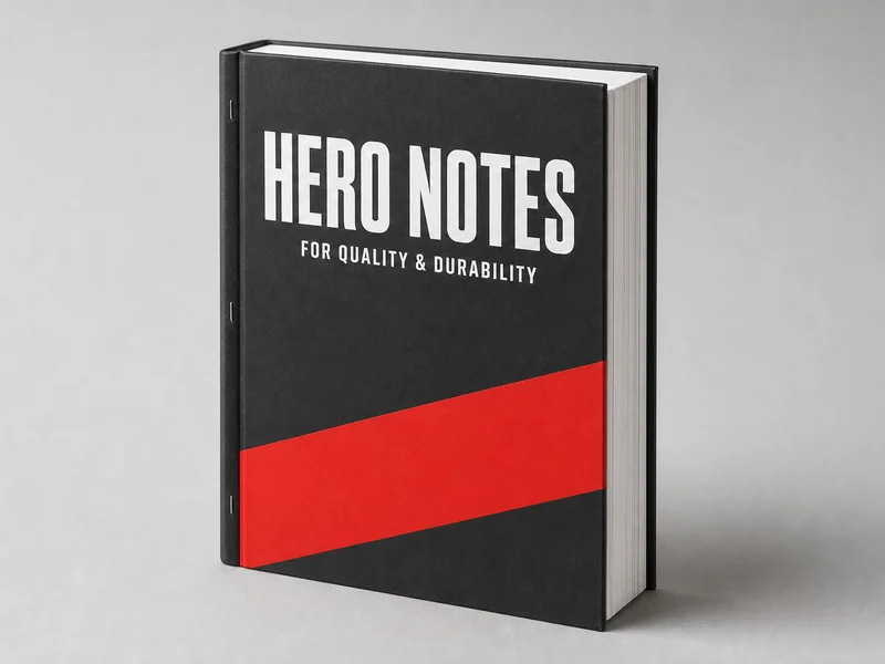 200-Page Register - 200 pages Side-pinned / Perfect-bound, supplied in bulk by Hero Notes, Lahore